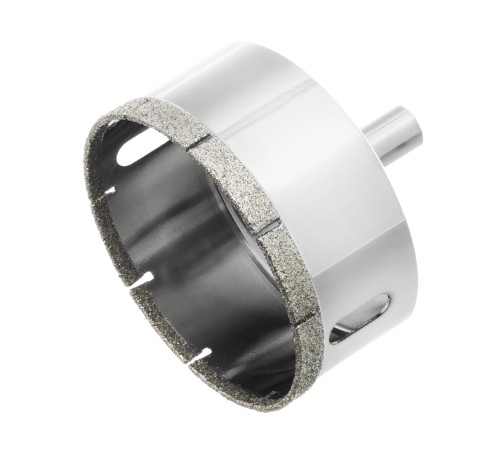 Сверло по стеклу и керамической плитке, 65 х 55 мм, цилиндрический хвостовик Сибртех