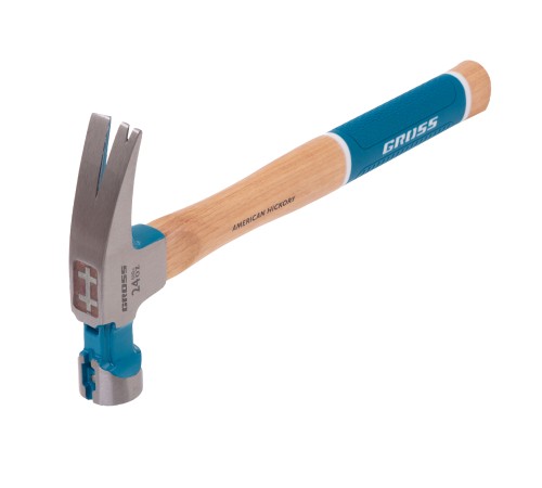 Молоток-гвоздодер, 680 г, угол 75, магнит, обрезиненная рукоятка AMERICAN HICKORY // GROSS Молоток-гвоздодер, 680 г, угол 75, магнит, обрезиненная рукоятка AMERICAN HICKORY // GROSS