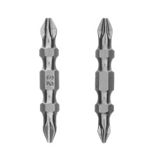 Набор бит двухстор., PH2-PH2х45мм, PZ2-PZ1х45мм, сталь S2, 2 шт. Gross