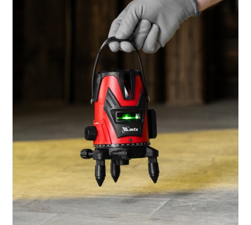 Лазерный уровень MXL GREEN, 30 м, зеленый луч, акк. Li 2400 mAh, сумка, резьба 5/8" MTX