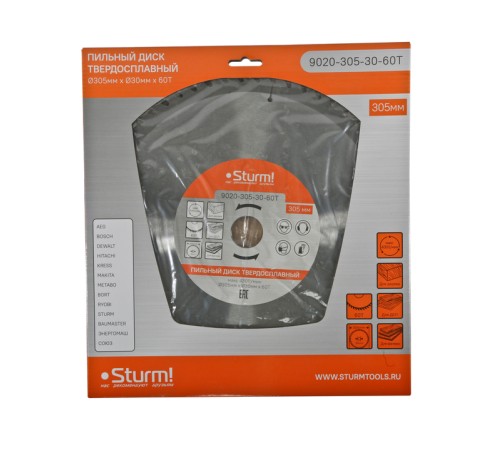 Диск пильный Sturm! 9020-305-30-60T Диск пильный Sturm! 9020-305-30-60T