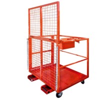 Монтажная платформа универсальная для вилочных погрузчиков 800х1000х1800 мм