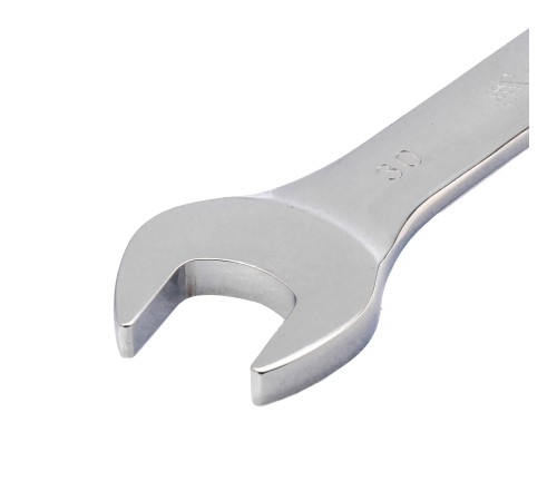 Ключ комбинированный трещоточный, 30 мм, CrV, шарнирный, зеркальный хром Matrix Ключ комбинированный трещоточный, 30 мм, CrV, шарнирный, зеркальный хром Matrix