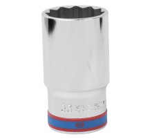 Головка торцевая глубокая двенадцатигранная 1/2", 33 мм KING TONY 423033M