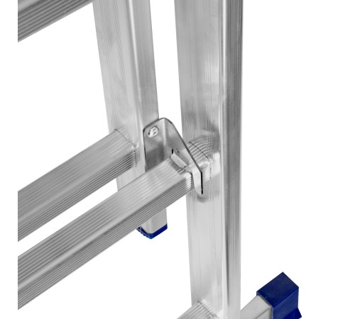 Лестница, 2 х 13 ступеней, алюминиевая, двухсекционная, Сибртех