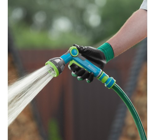 Пистолет-распылитель, 8 режимов, регулируемый, металлический, с курком, LUXE Palisad