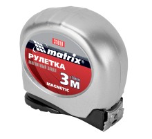 Рулетка Magnetic,3 м х 16 мм,магнитный зацеп Matrix Рулетка Magnetic,3 м х 16 мм,магнитный зацеп Matrix