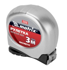 Рулетка Magnetic,3 м х 16 мм,магнитный зацеп Matrix Рулетка Magnetic,3 м х 16 мм,магнитный зацеп Matrix