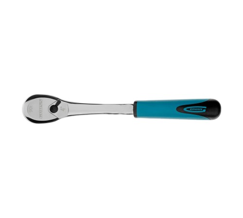 Ключ-трещотка 1/4", CrV, 90 зубьев, усиленный, хром Gross Ключ-трещотка 1/4", CrV, 90 зубьев, усиленный, хром Gross