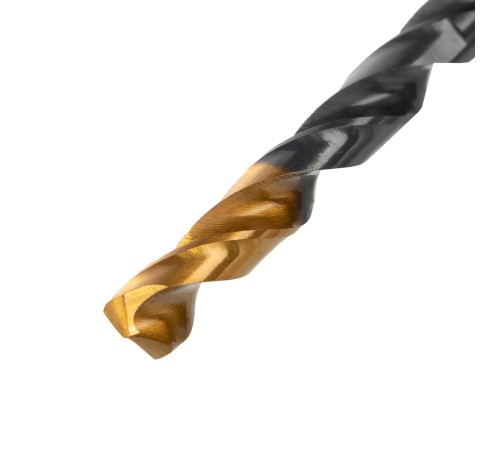 Сверло по металлу, 6 мм, HSS-Tin, Golden Tip, 10 шт. Denzel