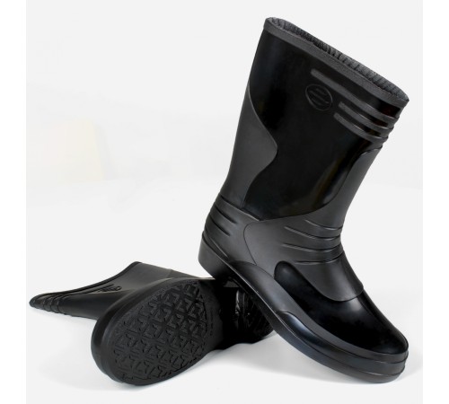 Сапоги женские ПВХ, черный
