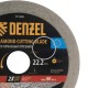 Диск алмазный отрезной DENZEL, ф125 х 22.2 мм, сплошной, мокрый рез, HWD92, круг, 731200