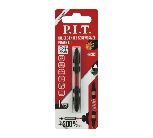 Бита ударная двусторонняя магнитная P.I.T. ASDR03-065C