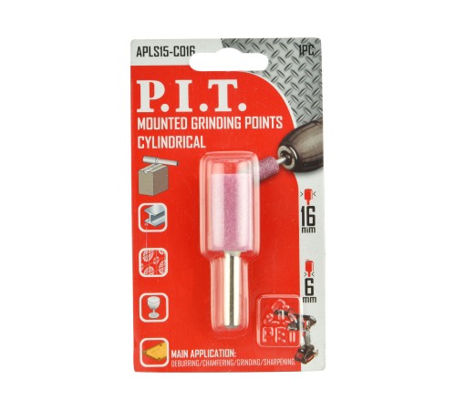 Шарошка абразивная цилиндрическая P.I.T. APLS15-C016