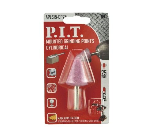 Шарошка абразивная конусная P.I.T. APLS15-CP25