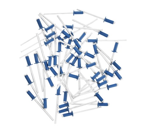 Заклепки 4.0 х 10 мм RAL 5005, синие, 50 шт Matrix