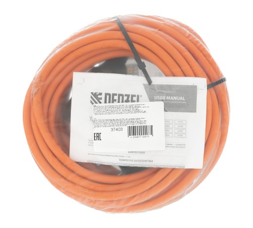 Удлинитель-шнур силовой Garden Series, б/з, ПВС, 10м, 1 розетка, 2 x 1,5 мм, Denzel