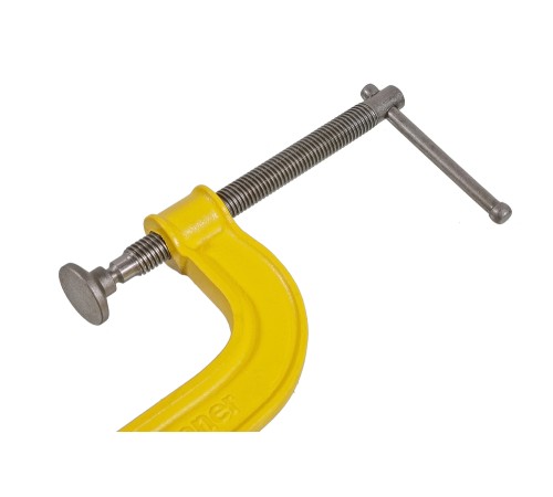 Струбцина G-образная, 100 мм / 4&apos&apos, чугун, оксидированный винт, hanskonner