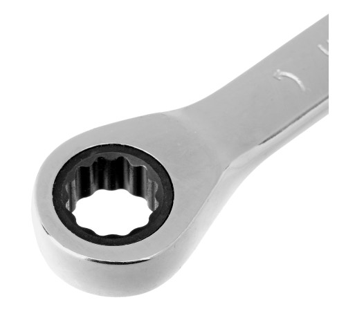 Ключ комбинированный трещоточный, 9 мм, CrV, зеркальный хром Matrix Professional