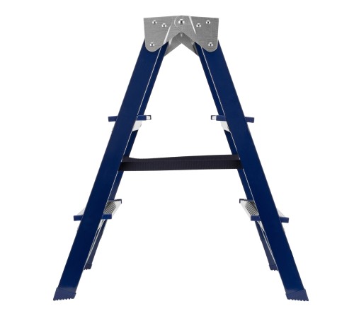 Стремянка двусторонняя 3 ступени, стальная, Сибртех