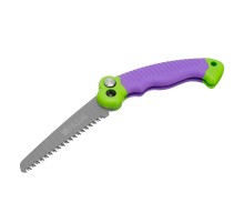 Пила садовая складная, 115 мм рабочая часть, пластиковая обрезиненная рукоятка, Palisad