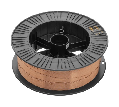 Омедненная проволока ER70S-6, диам. 1 мм, 15 кг, диам. катушки D300 Denzel