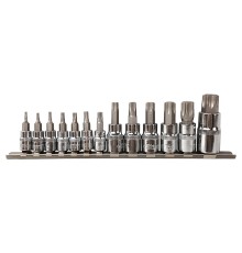 Набор головок Torx, 1/2", 1/4", 3/8", 55мм, 13шт, S2 Sturm! Набор головок Torx, 1/2", 1/4", 3/8", 55мм, 13шт, S2 Sturm!