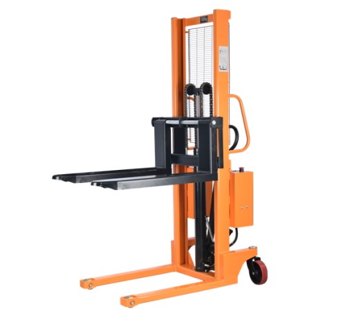 Штабелер комбинированный с ручным и электроподъемом 1,0 т 2,5 м TOR CTYC с раздвижными вилами Штабелер комбинированный с ручным и электроподъемом 1,0 т 2,5 м TOR CTYC с раздвижными вилами