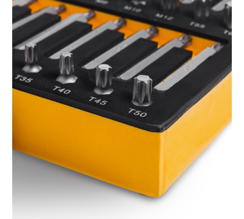 RUNTEC RT-H10B1E48F Набор бит RUNTEC S2, 10 мм TORX, SPLINE, HEX в ложементе EVA, 48 предметов
