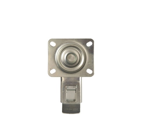 Колесо поворотное серая резина SCB 42 f 100 мм с тормозом