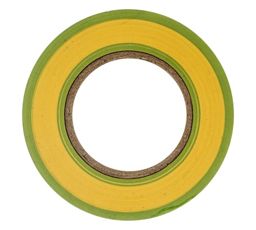 Изолента ПВХ, 19 мм х 20 м, желто-зеленая, 150 мкм Matrix