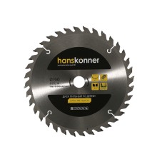 Пильный диск по дереву 190x20/16мм, 36 зубьев, Hanskonner