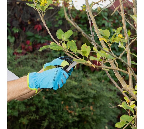 Нож садовый складной, прямое лезвие, 173 мм, деревянная рукоятка Palisad