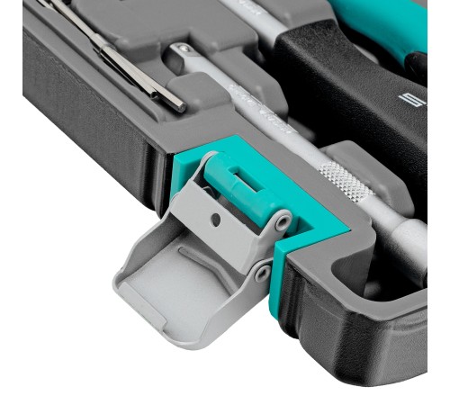 Набор инструмента, 1/4, Cr-V, S2, усиленный кейс, 47 предметов Stels