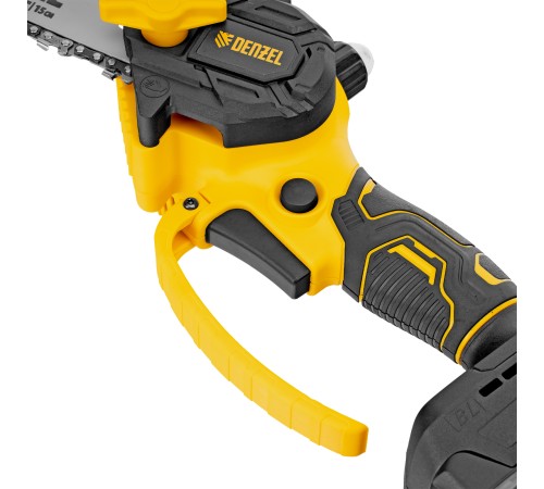 Цепная мини-пила аккумуляторная бесщет., CCS-150, шина 150 мм, Li-Ion, 20 В Denzel