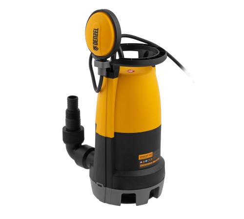 Дренажный насос для чистой и грязной воды DP-600S, 600 Вт, напор 7 м, 13000 л/ч Denzel