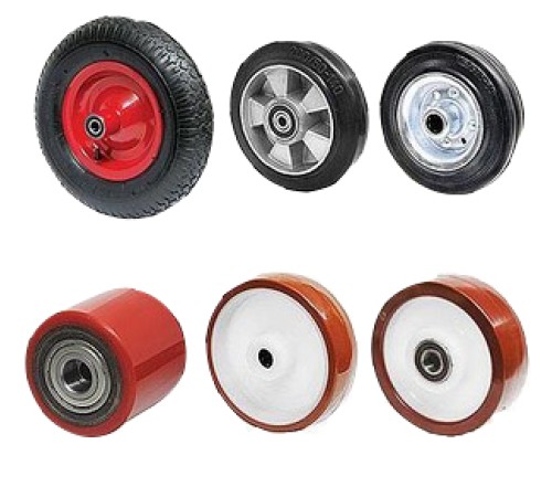 Колесо б/подш. резиновое 80х70мм для тележки гидравлической AC DF