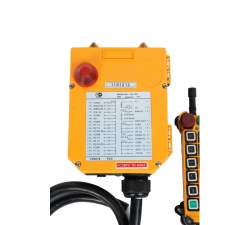 Комплект радиоуправления TOR F24-12D (380 В, 12-кноп, двухскоростной) Комплект радиоуправления TOR F24-12D (380 В, 12-кноп, двухскоростной)