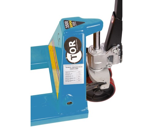 Тележка гидравлическая 3500 кг 1150 мм TOR PWH35-II (полиуретановые колеса)