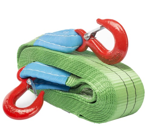 Буксир текстильный ленточный 8,0 т 5,0 м (крюк-крюк)