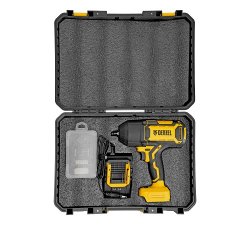 Гайковерт ударный аккумуляторный бесщет. CIWH-BL-20-1000, Li-Ion, 20 В// Denzel