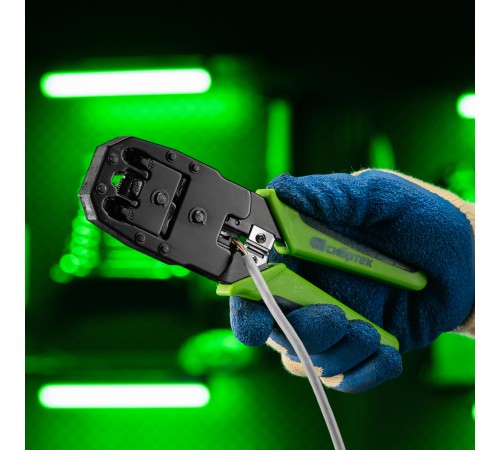 Клещи для обжима телефонных и компьютерных клемм 4P, 6P, 8P, функция обрезания проводов Сибртех