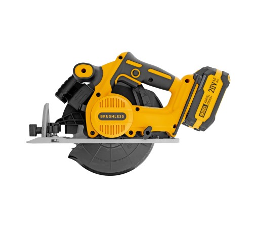Пила циркулярная аккумуляторная бесщет. CCSH-BL-20-185, 185 мм, Li-Ion, 20 В// Denzel