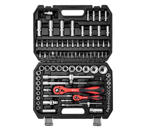 Набор инструментов 94 предмета, CrV, 1/2", 1/4" MTX