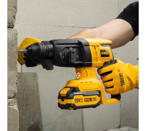 Перфоратор аккумуляторный бесщет. RHH-BL-20-28, 3 Дж, Li-Ion, 20 В// Denzel