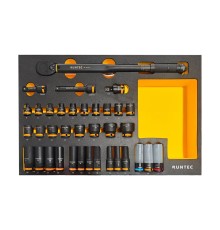 RUNTEC RT-IST1E36F Набор с динамометрическим ключом и ударными головками RUNTEC 1/2", 8-32 мм, CrMo в ложементе EVA, 36 предметов