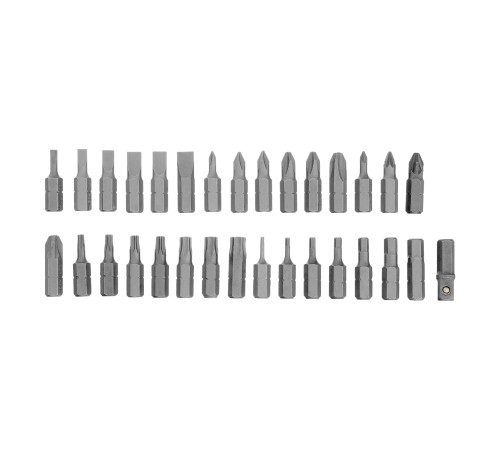 Отвертка ревер. + биты, 41 пред., PH+PZ+SL+H+T, CrV, 2к рукоятка Сибртех