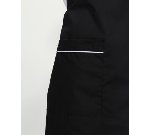 Костюм женский повара Гурман (тк.ТиСи), белый/черный