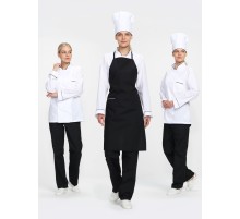 Костюм женский повара Гурман (тк.ТиСи), белый/черный