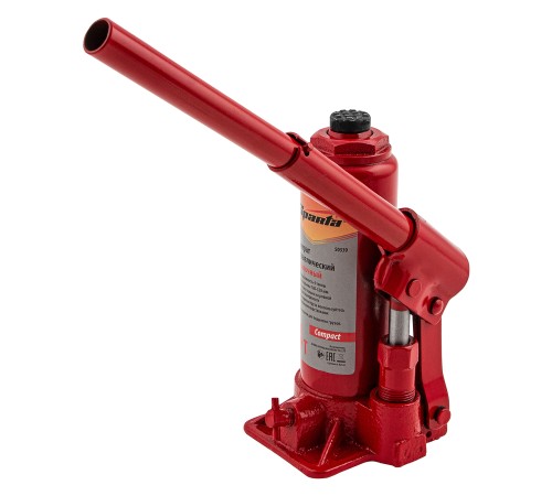 Домкрат гидравлический бутылочный, 4 т, h подъема 180–320 мм Sparta Compact
